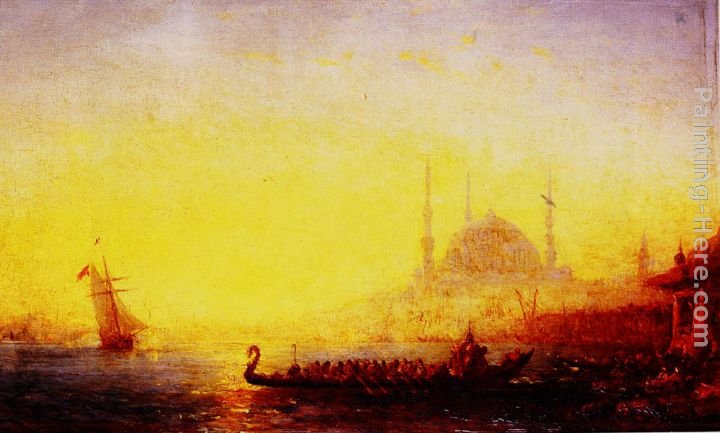 Felix Ziem Constantinople Au Soleil Couchant